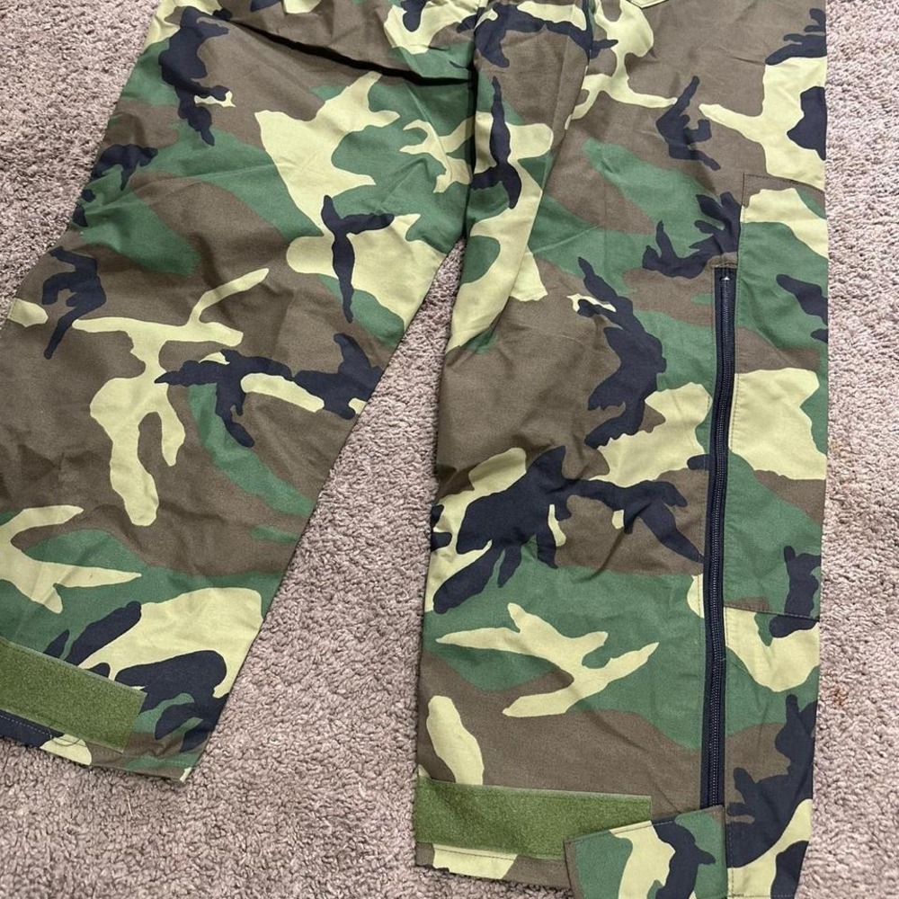 US Military Woodland Camo Extended Cold Weather Trouser Pants Large - Picture 7 of 8